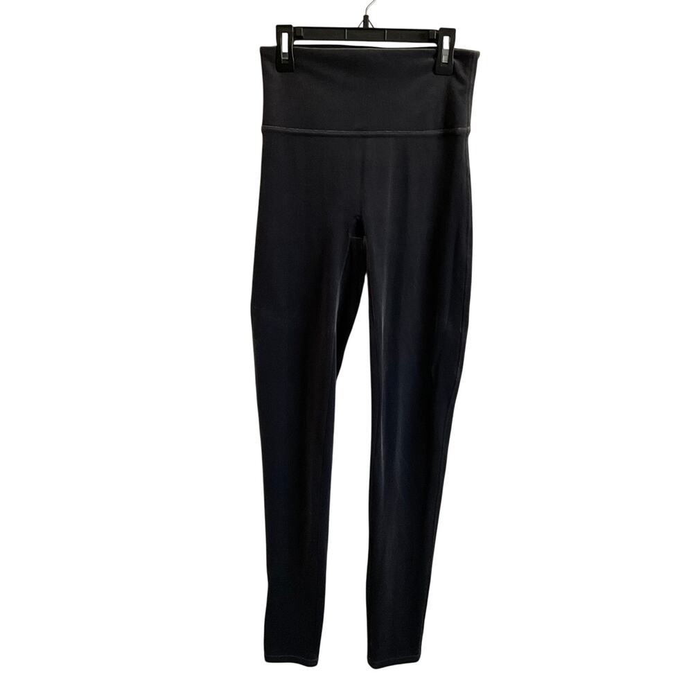 SPANX Dark Grey Velvet Full Length Leggings - Size Medium